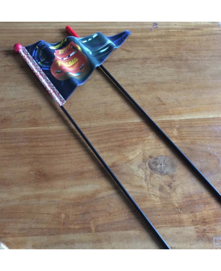 Cars 3 fietsvlag deelbaar - Fietspret