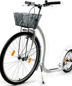 kickbike city step wit met mandje