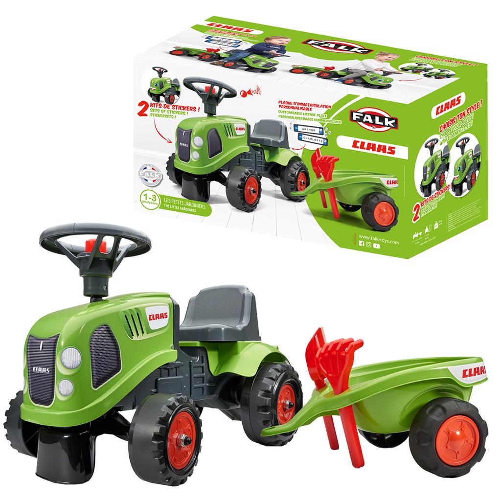 Falk Claas Loop Tractor Set Met Acc. 1+
