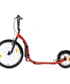 Kickbike freeride rood, zijkant